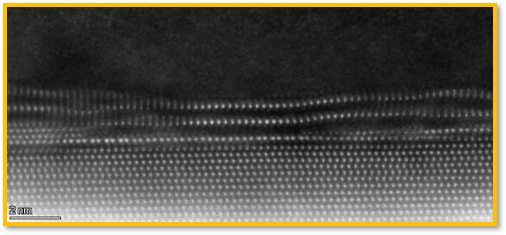 3 couches MoS2 sur couche GaN